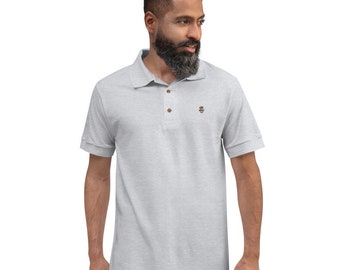 Embroidered Royal Polo Shirt