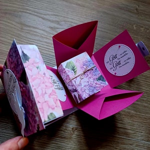 Kommunion- Explosionsbox in Buchform