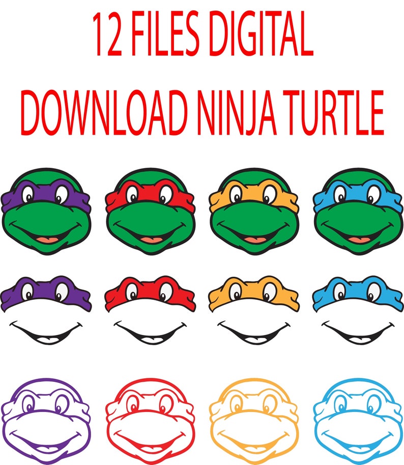 Ninja Turtles Cricut files Birthday SVG files for Cricut ...
