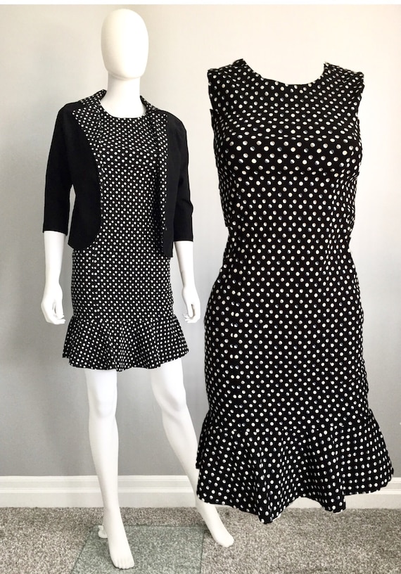 Vintage Blazer dress Polka Dot set - Petite Blazer