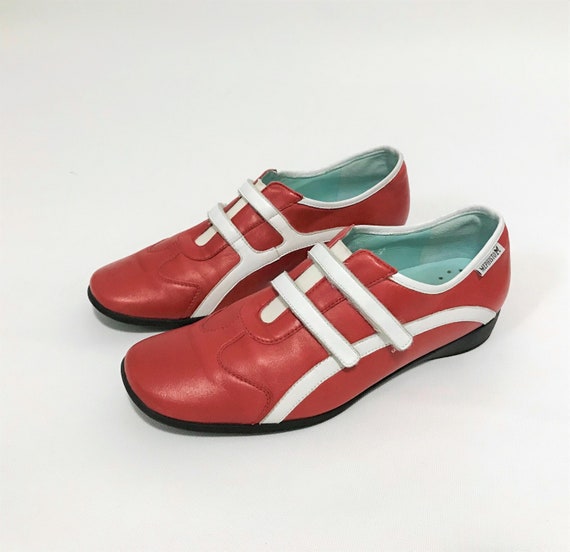 Vintage Leather Sneakers by Mephisto, Velcro Close