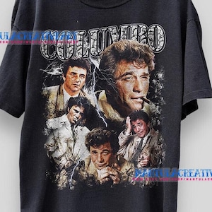 Chemise Columbo, chemise rétro des années 70, 80, 90, chemise série télévisée rétro, chemise vintage unisexe, chemise Columbo cadeau t-shirt, Peter Falk