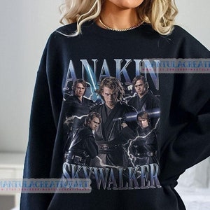 Vintage 90s retro design T-Shirt,  Unisex Fashion sweatshirt, Anakin Skywalker Gift for Fans, Movie Night Apparel, Birthday Present