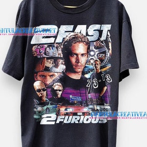 2 Fast 2 Furious Paul Walker T-Shirt: Vintage Movie Tee