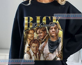 Rick O'Connell 90s Sweatshirt, T-Shirt and Hoodie : Brendan Fraser Homage