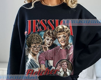 Jessica Fletcher Sweatshirt, Jessica Fletcher Shirt, Movie Retro Vintage T-shirt, Unisex Cotton Vintage 90's Graphic Tee, 90's Retro hoodie