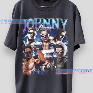 Johnny Cage Vintage Shirt, Johnny Cage MK Game Inspired 90&#39; TShirt, Johnny Cage Long Sleeve Shirt, Johnny Cage Unisex Shirt MTL98