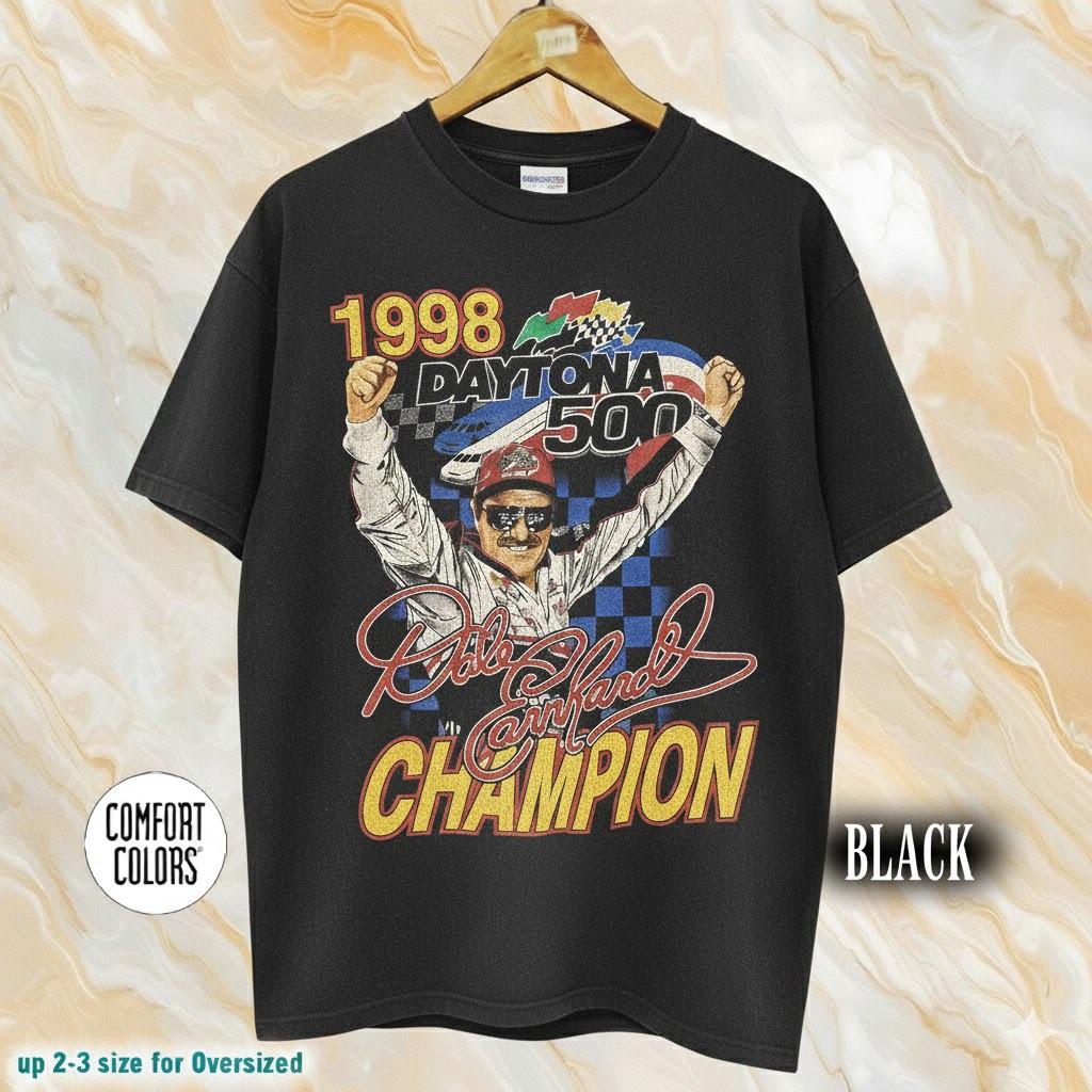 Vintage 1998 Daytona 500 Dale Earnhardt T-shirt, Comfort Colors