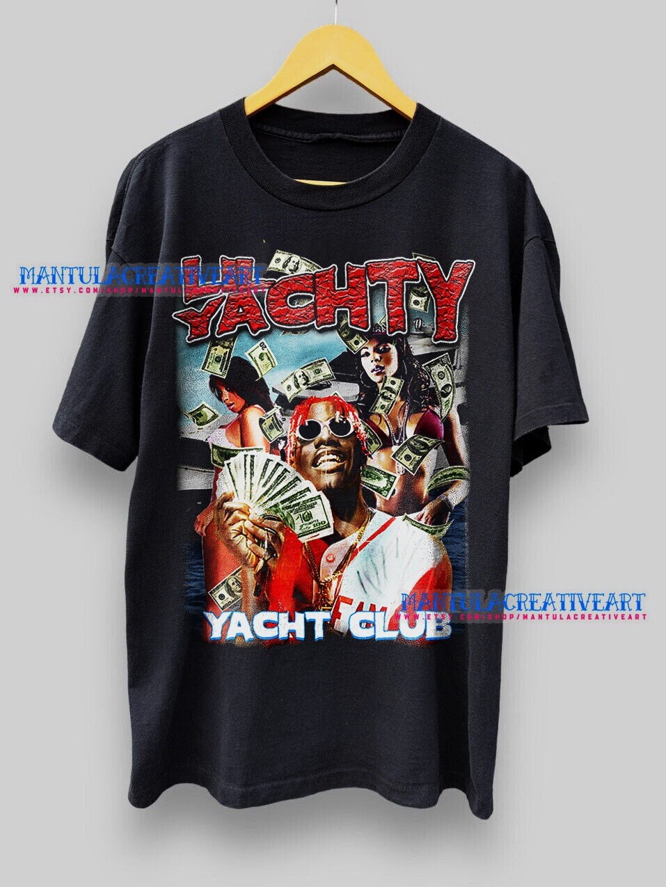 LIL YATCHY Tシャツ | ラップTシャツ グラフィック ヒップホップ