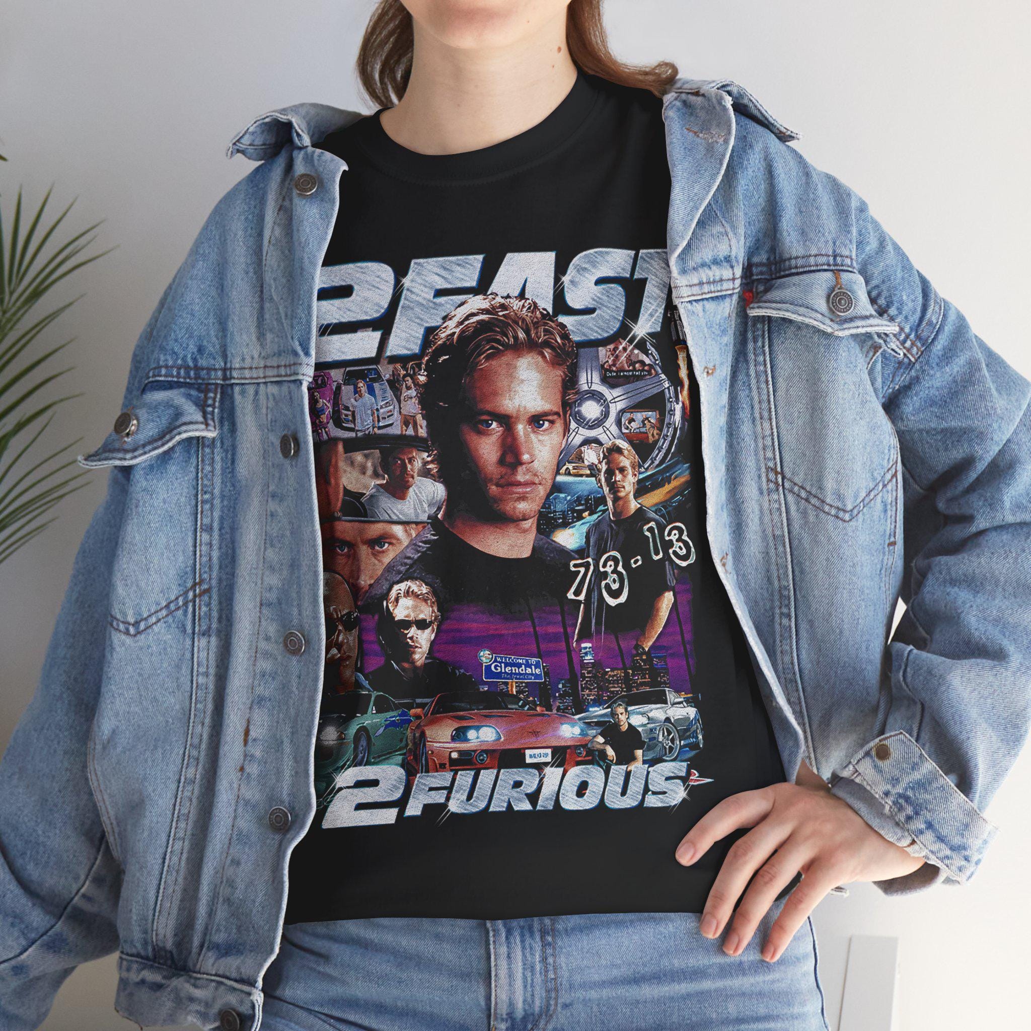 2 Fast 2 Furious Paul Walker T-shirt: Vintage Movie Tee - Etsy