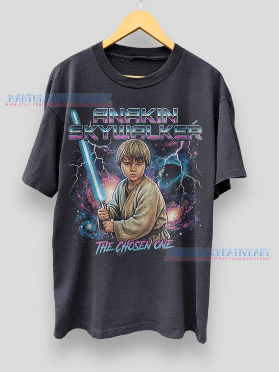 Anakin Skywalker Sweatshirt,t-shirt and Hoodie, Vintage 90s