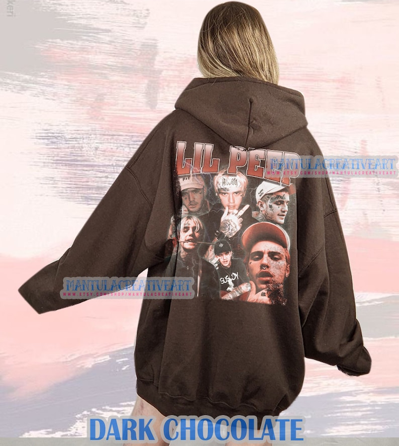 Maglietta vintage bootleg di Lil Peep: maglietta hip hop rap immagine 4