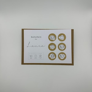 Personalisierter Gutschein / Rubbelkarte Geburtstagsgutschein / persönliches Geschenk / individuell