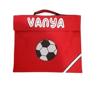 Cartables de football personnalisés pour garçons ou filles, porte-documents en polyester, Camieroseuk