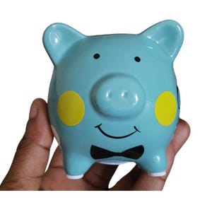 Personalised piggy banks for kids, babies/toddlers, decorative money box, Camieroseuk
