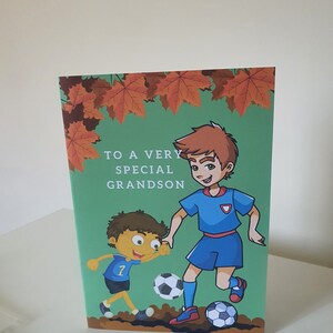 Cartões de aniversário para neto, cartões feitos à mão, CamieRoseUK
