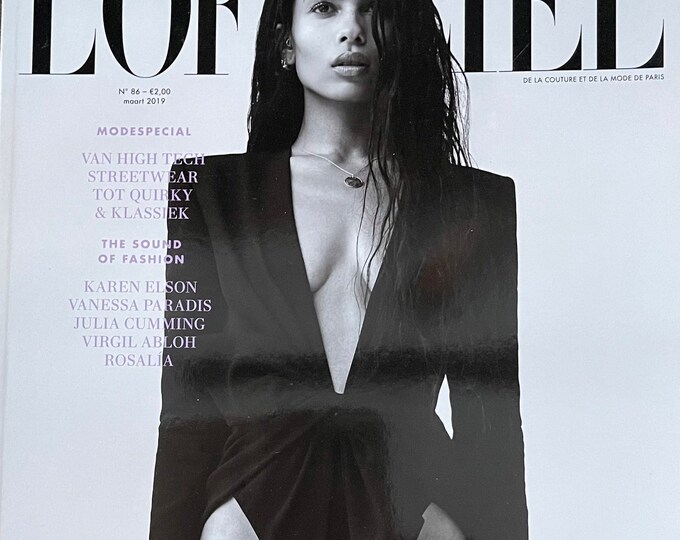 For Women who read fashion -Fashion magazine L’OFFICIEL cover Zoe Kravitz
