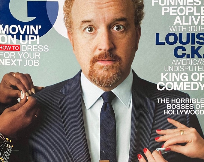 Pre-Owned GQ magazine cover Louis C.K-Vintage Men's Fashion & Lifestyle - Iconic Covers - Interviews - Collectible back Issue