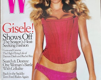 Vintage W magazine 2005 cover Gisele Bundschen