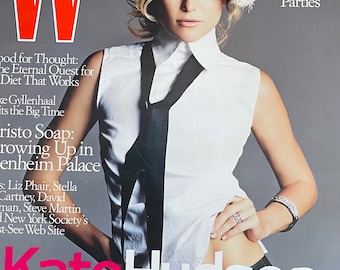 Style Inspiration - Vintage rare fashion magazine W cover Kate Hudson-High Fashion & Art Photography- Iconic covers - Celebrity Style