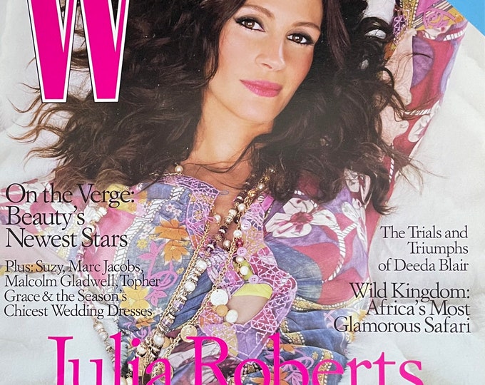Style Inspiration - Vintage fashion magazine W, cover Julia Roberts-High Fashion & Art Photography- Iconic covers - Celebrity Style
