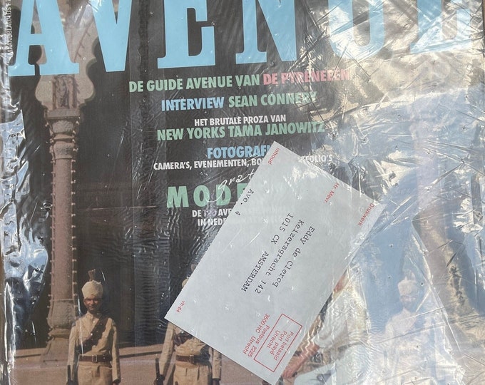 Fashion Culture - Vintage Dutch glossy fashion magazine AVENUE 1987-Collectible Print Issue Fashion & Lifestyle-Phothograpy Culture