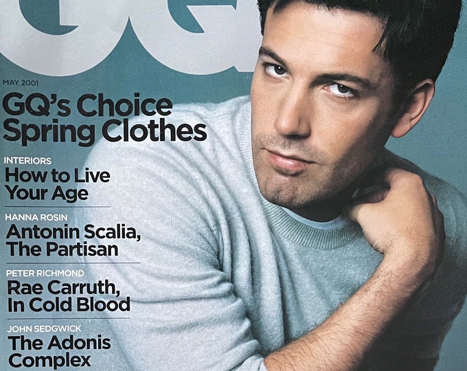 Pre-Owned Vintage rare Magazine GQ cover Ben Affleck-Vintage Men's Fashion & Lifestyle - Iconic Covers - Interviews - Collectible back Issue