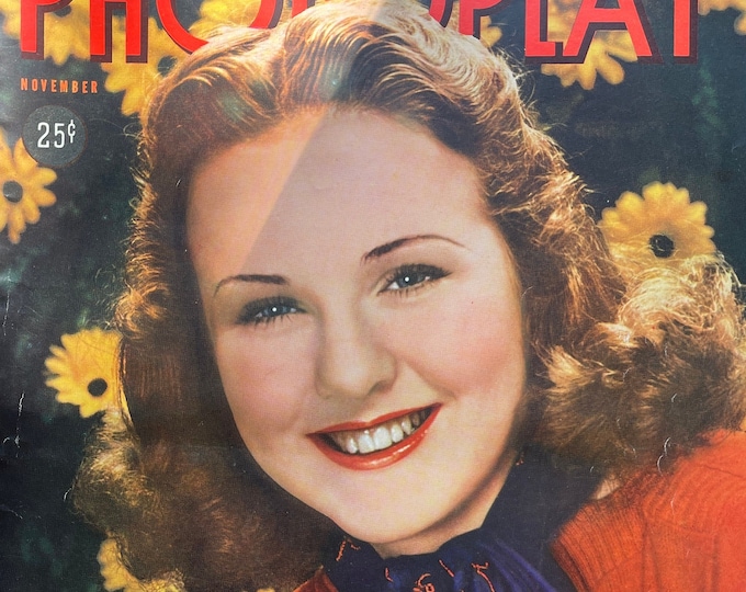 Pre-Owned Classic rare PHOTOPLAY magazine 1938, cover Deanna Durbin