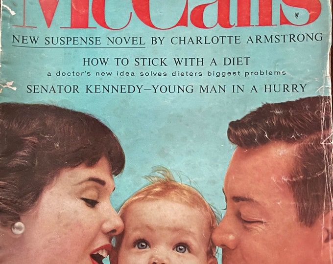 Vintage rare unique collectible magazine McCall's 1957 Kennedy special-Vintage Print -Iconic stories, Phorhography Collectible Retro issue