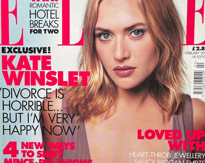 For Women who read fashion -Vintage fashion magazine ELLE 2002 cover Kate Winslet