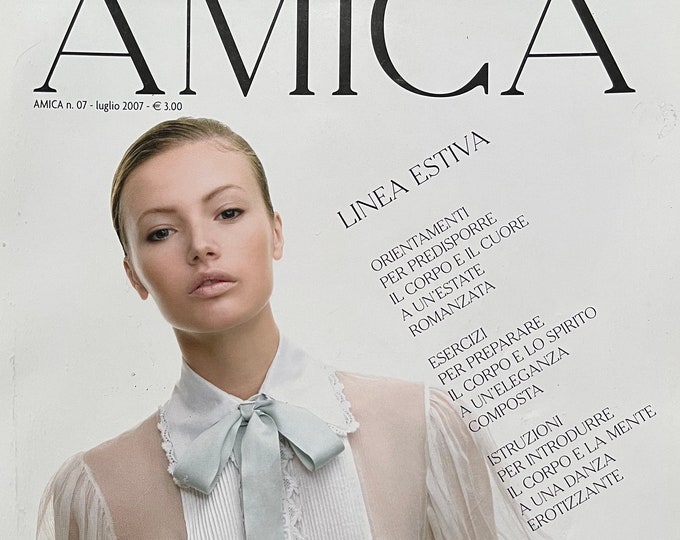 Unique rare fashion magazine AMICA 2007