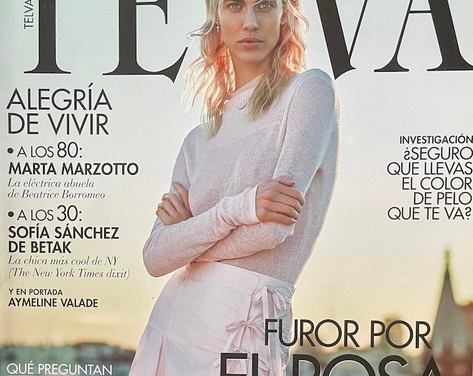 magazine Spain Fashion TELVA Spain cover Aymeline Valade