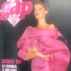 Gatwalk-Runway-fokussiertes Vintage-Modemagazin Gap ITALIA 1987, Modegeschichte! - Japanische Titel - Englisch - Inspiration im Globel-Stil