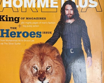 For men who read fashion - Vintage rare fashion magazine ARENA Homme Plus, the heroes issue 1998