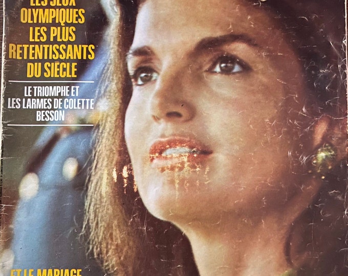 vintage magazine Paris match 1968 cover Jacky Onassis