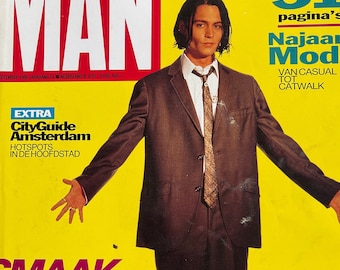 Vintage rare Dutch fashion magazine MAN 1995 - Iconic Men's Fashion & Style - Collectible Magazine issue