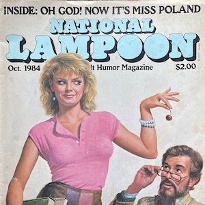 Collectible - Unique rare vintage humor magazine National lampoon 1984-Vintage Print -Iconic stories, Phorhography Collectible Retro issue