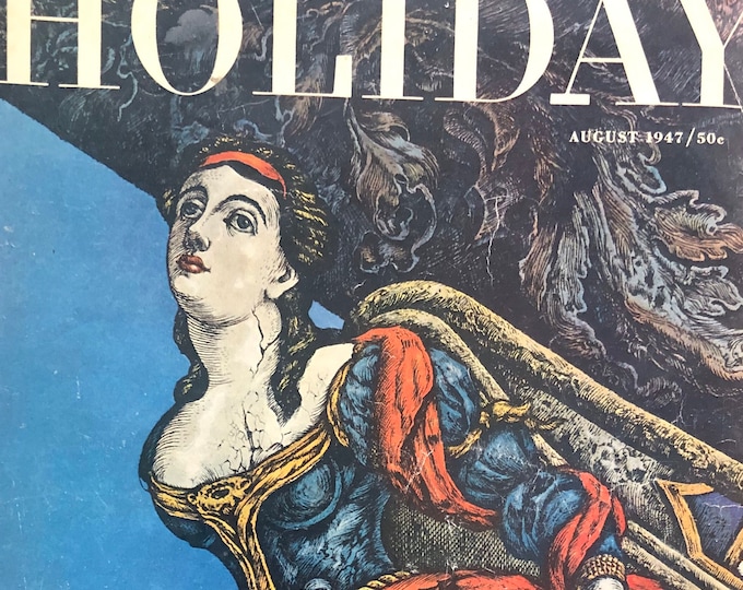 Pre-Owned Collectible - Classic rare vintage magazineS 2x HOLIDAY 1947-Vintage Print -Iconic stories, Phorhography Collectible Retro issue