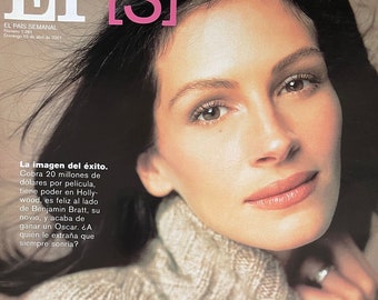 For Women who read fashion -Vintage rare fashion magazine EP(S) magazine Spain 2001 Julia Roberts