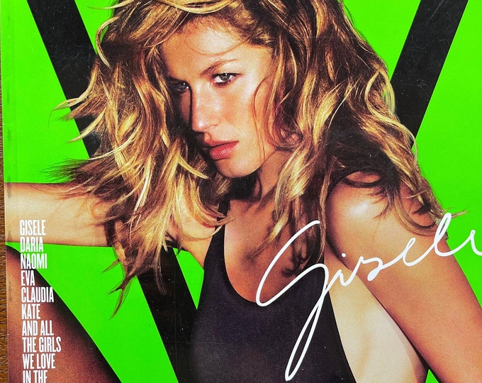 For Women who read fashion -Fashion rare unique Magazine V cover Gisele Bundschen