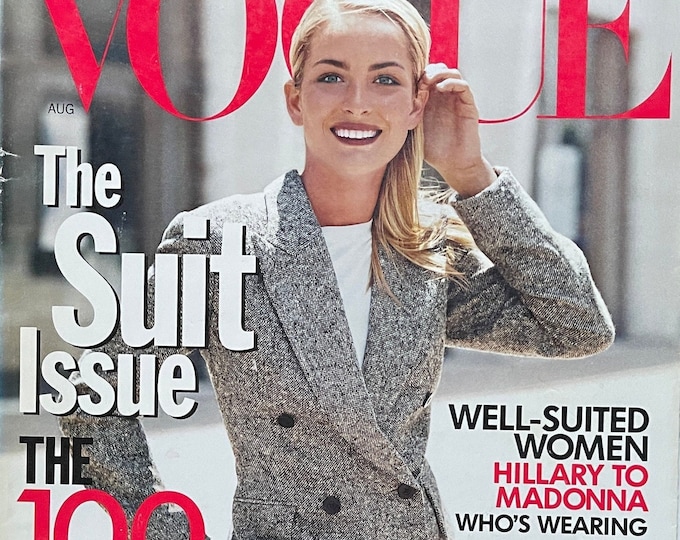 Magazine Vogue August 1997 the suit issue!