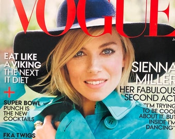 Pre-Owned Magazine Vogue Us cover Sienna Miller-Iconic Style Fashion Covers Photography Models & Editorials