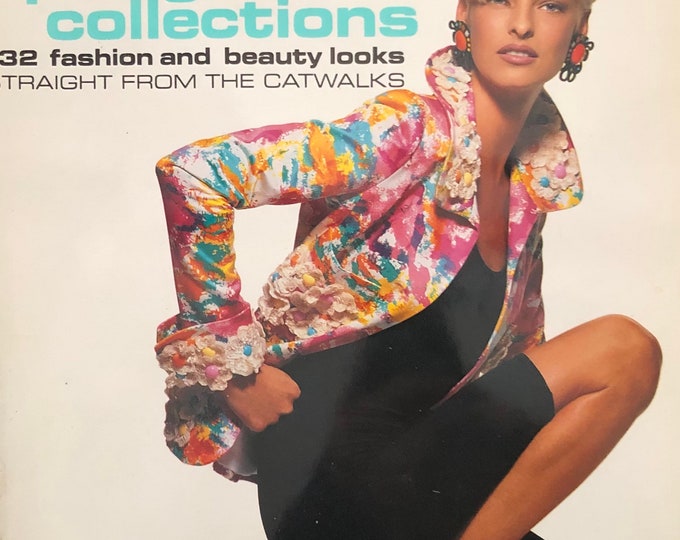 Vogue magazine February 1991 cover Linda Evangelista