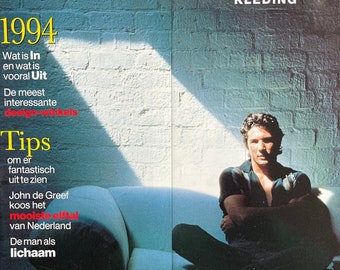Vintage rare unique Dutch fashion magazine MAN 1994 Richard Gere! -Iconic Men's Fashion & Style -Collectible Magazine issue