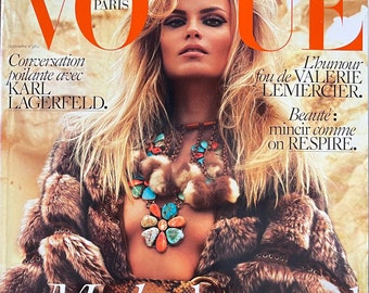 Unique rare Magazine Vogue Paris 2015 cover Natasha Poly-Iconic style & Cover Photography Fashion Models Collectible Issue!