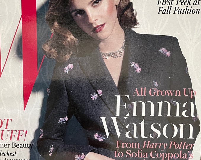 Style Inspiration - Unique rare fashion magazine W cover Emma Watson-High Fashion & Art Photography- Iconic covers - Celebrity Style