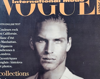 For men who read fashion - Vintage rare fashion magazine VOGUE HOMMES International mode hors series 1993