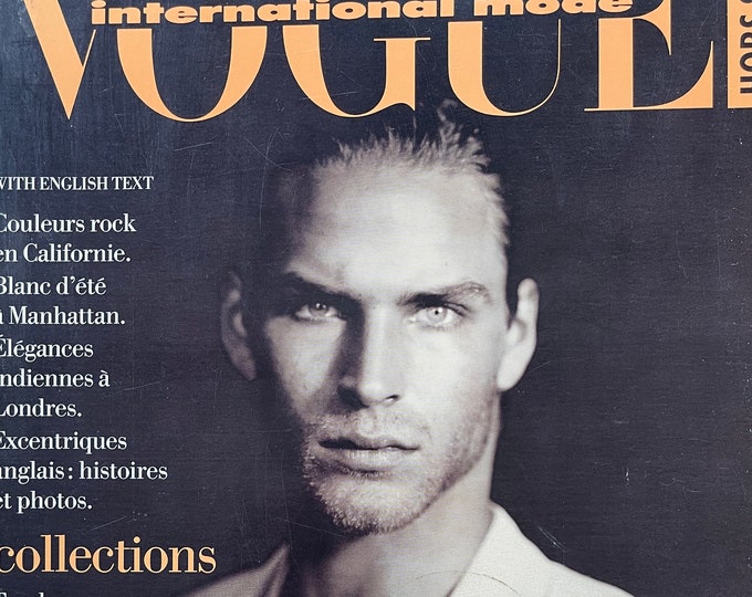 For men who read fashion - Vintage rare fashion magazine VOGUE HOMMES International mode hors serie 1993