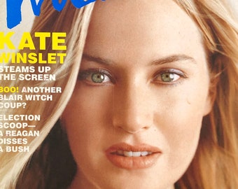 Read between the Icons - Vintage rare INTERVIEW magazine 2000 Kate WinsletCulture icon-Celebrity Interviews & Art -Vintage Collectible issue