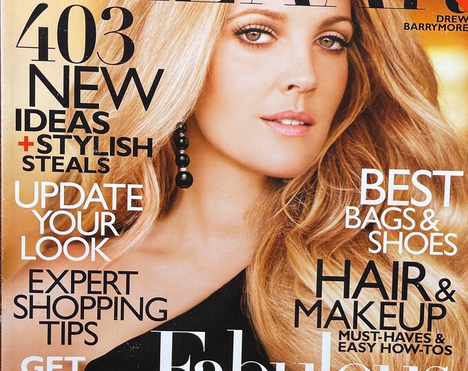 For Women who read fashion -Fashion magazine Harper’s Bazaar cover DREW BARRYMORE